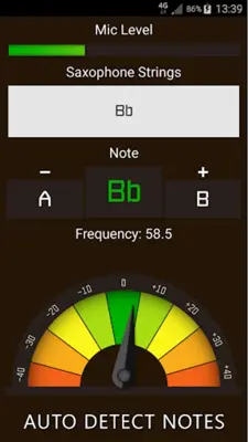 Saxophone Tuner android App screenshot 2